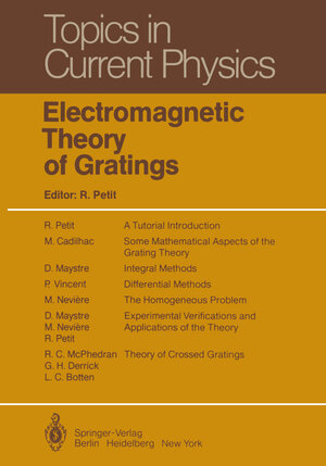 Buchcover Electromagnetic Theory of Gratings | EAN 9783642815003 | ISBN 3-642-81500-6 | ISBN 978-3-642-81500-3