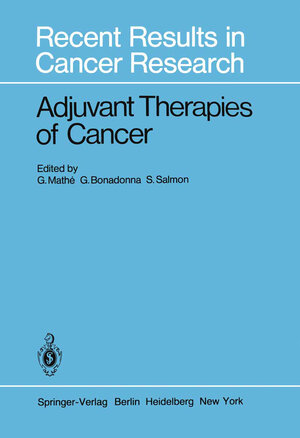 Buchcover Adjuvant Therapies of Cancer  | EAN 9783642816871 | ISBN 3-642-81687-8 | ISBN 978-3-642-81687-1