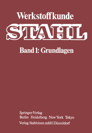 Buchcover Werkstoffkunde Stahl  | EAN 9783642820922 | ISBN 3-642-82092-1 | ISBN 978-3-642-82092-2