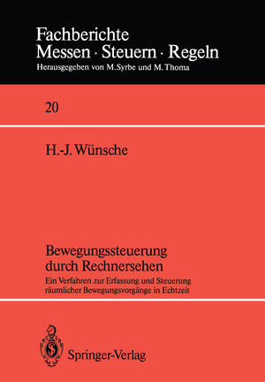 Buchcover Bewegungssteuerung durch Rechnersehen | Hans-Joachim Wünsche | EAN 9783642835629 | ISBN 3-642-83562-7 | ISBN 978-3-642-83562-9