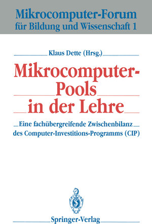 Buchcover Mikrocomputer-Pools in der Lehre | EAN 9783642838576 | ISBN 3-642-83857-X | ISBN 978-3-642-83857-6