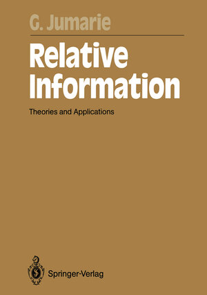 Buchcover Relative Information | Guy Jumarie | EAN 9783642840173 | ISBN 3-642-84017-5 | ISBN 978-3-642-84017-3