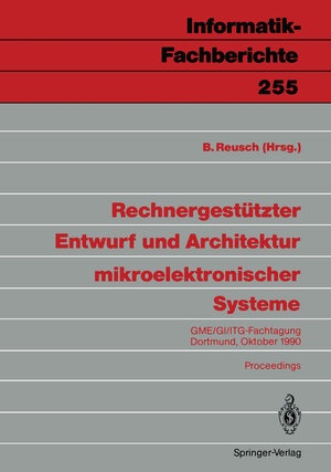 Buchcover Rechnergestützter Entwurf und Architektur mikroelektronischer Systeme  | EAN 9783642843044 | ISBN 3-642-84304-2 | ISBN 978-3-642-84304-4