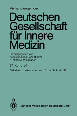Buchcover Verhandlungen der Deutschen Gesellschaft für Innere Medizin  | EAN 9783642847103 | ISBN 3-642-84710-2 | ISBN 978-3-642-84710-3