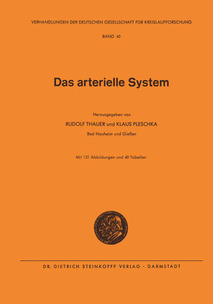 Buchcover Das Arterielle System | Rudolf Thauer | EAN 9783642852909 | ISBN 3-642-85290-4 | ISBN 978-3-642-85290-9