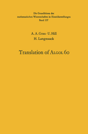 Buchcover Handbook for Automatic Computation | Albert A. Grau | EAN 9783642869396 | ISBN 3-642-86939-4 | ISBN 978-3-642-86939-6