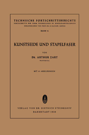 Buchcover Kunstseide und Stapelfaser | Arthur Zart | EAN 9783642872471 | ISBN 3-642-87247-6 | ISBN 978-3-642-87247-1