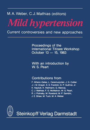 Buchcover Mild hypertension | K. Hayduk | EAN 9783642875069 | ISBN 3-642-87506-8 | ISBN 978-3-642-87506-9