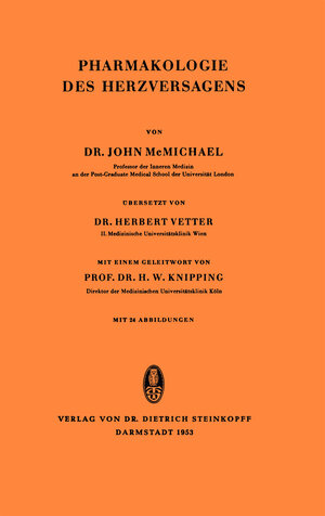Buchcover Pharmakologie des Herzversagens | John Sir McMichael | EAN 9783642878183 | ISBN 3-642-87818-0 | ISBN 978-3-642-87818-3