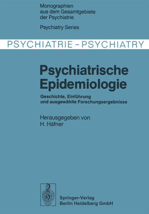Buchcover Psychiatrische Epidemiologie  | EAN 9783642879814 | ISBN 3-642-87981-0 | ISBN 978-3-642-87981-4