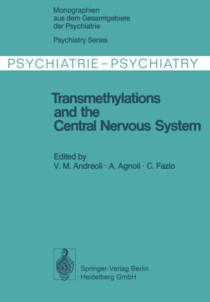 Buchcover Transmethylations and the Central Nervous System  | EAN 9783642885167 | ISBN 3-642-88516-0 | ISBN 978-3-642-88516-7