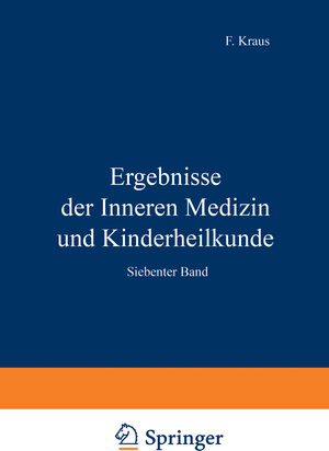 Buchcover Ergebnisse der Inneren Medizin und Kinderheilkunde | L. Langstein | EAN 9783642887758 | ISBN 3-642-88775-9 | ISBN 978-3-642-88775-8