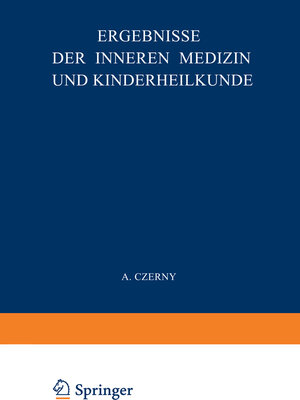 Buchcover Ergebnisse der Inneren Medizin und Kinderheilkunde | L. Langstein | EAN 9783642887925 | ISBN 3-642-88792-9 | ISBN 978-3-642-88792-5