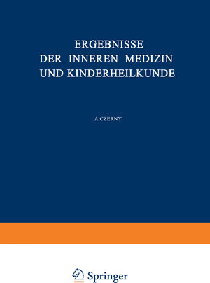 Buchcover Ergebnisse der Inneren Medizin und Kinderheilkunde | L. Langstein | EAN 9783642887949 | ISBN 3-642-88794-5 | ISBN 978-3-642-88794-9