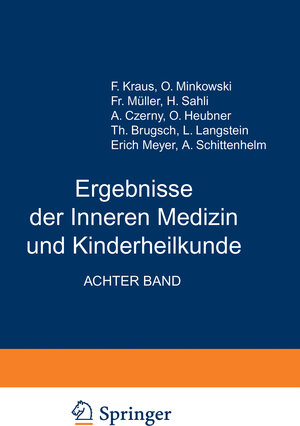 Buchcover Ergebnisse der Inneren Medizin und Kinderheilkunde | L. Langstein | EAN 9783642906299 | ISBN 3-642-90629-X | ISBN 978-3-642-90629-9