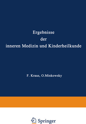 Buchcover Ergebnisse der Inneren Medizin und Kinderheilkunde | L. Langstein | EAN 9783642906329 | ISBN 3-642-90632-X | ISBN 978-3-642-90632-9