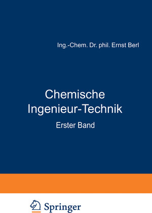 Buchcover Chemische Ingenieur-Technik | R. Bemmann | EAN 9783642908446 | ISBN 3-642-90844-6 | ISBN 978-3-642-90844-6