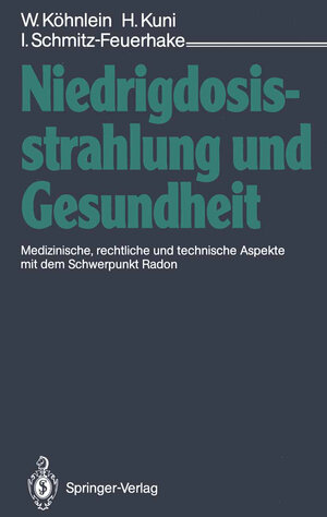 Buchcover Niedrigdosisstrahlung und Gesundheit  | EAN 9783642934766 | ISBN 3-642-93476-5 | ISBN 978-3-642-93476-6