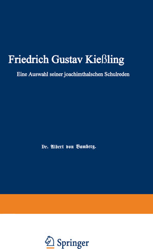 Buchcover Friedrich Gustav Kießling | Albert von Bamberg | EAN 9783642943102 | ISBN 3-642-94310-1 | ISBN 978-3-642-94310-2