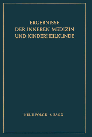 Buchcover Ergebnisse der Inneren Medizin und Kinderheilkunde  | EAN 9783642946226 | ISBN 3-642-94622-4 | ISBN 978-3-642-94622-6