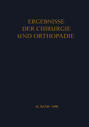 Buchcover Ergebnisse der Chirurgie und Orthopädie  | EAN 9783642947216 | ISBN 3-642-94721-2 | ISBN 978-3-642-94721-6