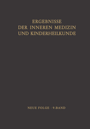 Buchcover Ergebnisse der Inneren Medizin und Kinderheilkunde  | EAN 9783642947223 | ISBN 3-642-94722-0 | ISBN 978-3-642-94722-3