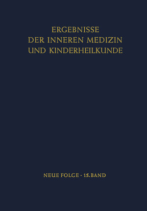 Buchcover Ergebnisse der Inneren Medizin und Kinderheilkunde  | EAN 9783642947759 | ISBN 3-642-94775-1 | ISBN 978-3-642-94775-9
