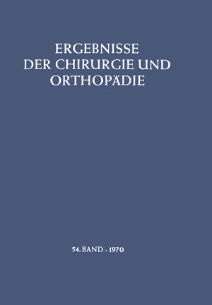Buchcover Ergebnisse der Chirurgie und Orthopädie | B. Löhr | EAN 9783642951848 | ISBN 3-642-95184-8 | ISBN 978-3-642-95184-8