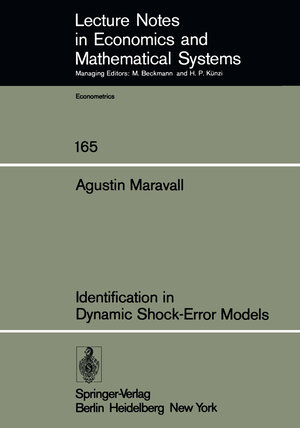 Buchcover Identification in Dynamic Shock-Error Models | A. Maravall | EAN 9783642953392 | ISBN 3-642-95339-5 | ISBN 978-3-642-95339-2