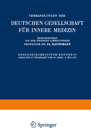 Buchcover Dreiundsechzigster Kongress | K. Miehlke | EAN 9783642960246 | ISBN 3-642-96024-3 | ISBN 978-3-642-96024-6
