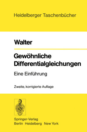 Buchcover Gewöhnliche Differentialgleichungen | Wolfgang Walter | EAN 9783642963179 | ISBN 3-642-96317-X | ISBN 978-3-642-96317-9