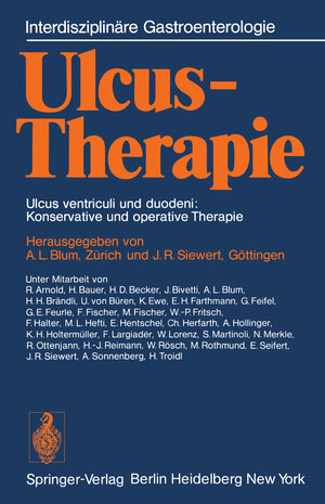 Buchcover Ulcus-Therapie  | EAN 9783642964565 | ISBN 3-642-96456-7 | ISBN 978-3-642-96456-5