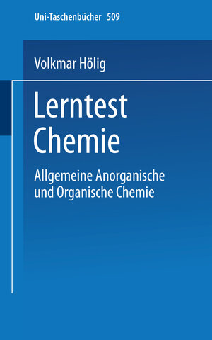 Buchcover Lerntest Chemie | V. Hölig | EAN 9783642978111 | ISBN 3-642-97811-8 | ISBN 978-3-642-97811-1