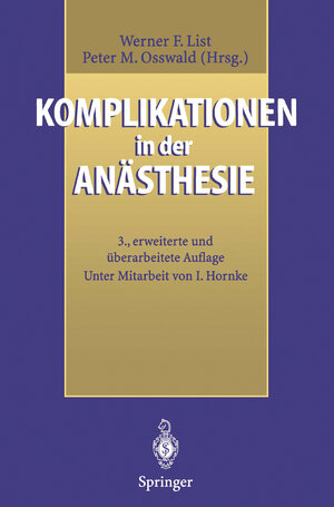 Buchcover Komplikationen in der Anästhesie  | EAN 9783642979385 | ISBN 3-642-97938-6 | ISBN 978-3-642-97938-5