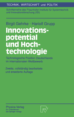 Buchcover Innovationspotential und Hochtechnologie | Birgit Gehrke | EAN 9783642997754 | ISBN 3-642-99775-9 | ISBN 978-3-642-99775-4