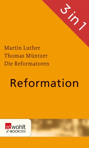 Buchcover Reformation | Christian Feldmann | EAN 9783644403932 | ISBN 3-644-40393-7 | ISBN 978-3-644-40393-2