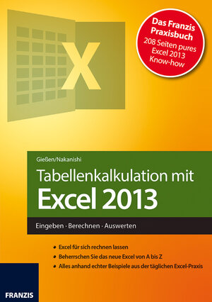 Buchcover Tabellenkalkulation mit Excel 2013 | Saskia Gießen | EAN 9783645602433 | ISBN 3-645-60243-7 | ISBN 978-3-645-60243-3