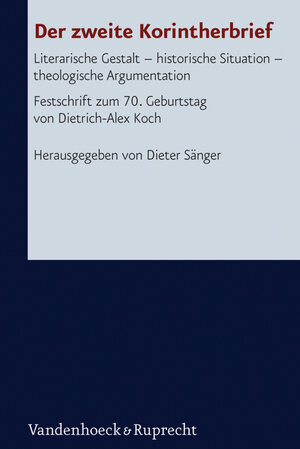 Buchcover Der zweite Korintherbrief  | EAN 9783647535333 | ISBN 3-647-53533-8 | ISBN 978-3-647-53533-3
