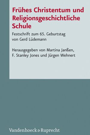 Buchcover Frühes Christentum und Religionsgeschichtliche Schule  | EAN 9783647539775 | ISBN 3-647-53977-5 | ISBN 978-3-647-53977-5