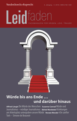 Buchcover Würde bis ans Ende … und darüber hinaus  | EAN 9783647806167 | ISBN 3-647-80616-1 | ISBN 978-3-647-80616-7