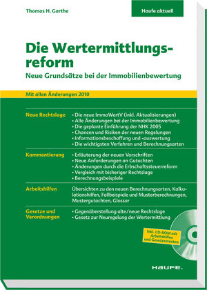 Buchcover Die Wertermittlungsreform | Thomas H. Garthe | EAN 9783648008522 | ISBN 3-648-00852-8 | ISBN 978-3-648-00852-2