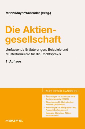 Buchcover Die Aktiengesellschaft | Gerhard Manz | EAN 9783648066614 | ISBN 3-648-06661-7 | ISBN 978-3-648-06661-4