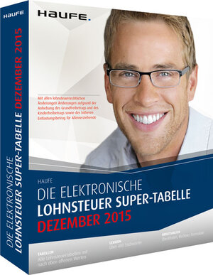 Buchcover Die elektronische Lohnsteuer Super-Tabelle 2015  | EAN 9783648068861 | ISBN 3-648-06886-5 | ISBN 978-3-648-06886-1