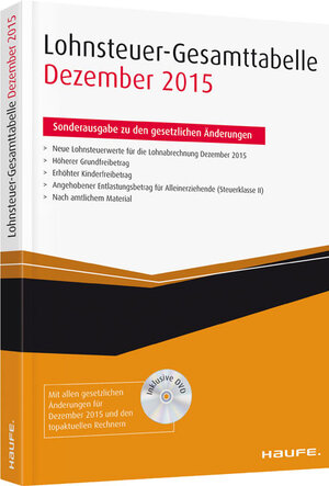 Buchcover Lohnsteuer-Gesamt-Tabelle 2015  | EAN 9783648071496 | ISBN 3-648-07149-1 | ISBN 978-3-648-07149-6