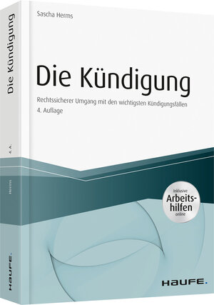 Buchcover Die Kündigung - inkl. Arbeitshilfen online | Sascha Herms | EAN 9783648116852 | ISBN 3-648-11685-1 | ISBN 978-3-648-11685-2