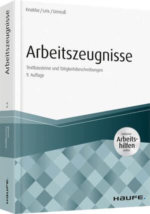 Buchcover Arbeitszeugnisse - inkl. Arbeitshilfen online | Thorsten Knobbe | EAN 9783648120446 | ISBN 3-648-12044-1 | ISBN 978-3-648-12044-6