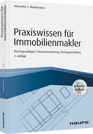 Buchcover Praxiswissen für Immobilienmakler - inkl. Arbeitshilfen online | Alexander C. Blankenstein | EAN 9783648131671 | ISBN 3-648-13167-2 | ISBN 978-3-648-13167-1