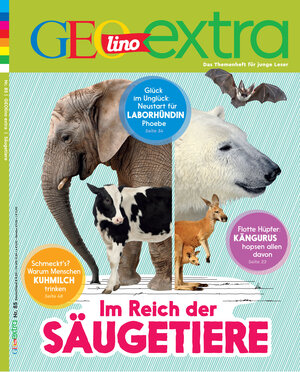 Buchcover GEOlino Extra / GEOlino extra 85/2020 - Im Reich der Säugetiere | Rosa Wetscher | EAN 9783652009393 | ISBN 3-652-00939-8 | ISBN 978-3-652-00939-3