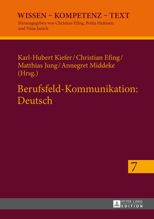 Buchcover Berufsfeld-Kommunikation: Deutsch  | EAN 9783653037722 | ISBN 3-653-03772-7 | ISBN 978-3-653-03772-2