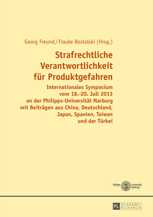 Buchcover Strafrechtliche Verantwortlichkeit für Produktgefahren  | EAN 9783653054941 | ISBN 3-653-05494-X | ISBN 978-3-653-05494-1